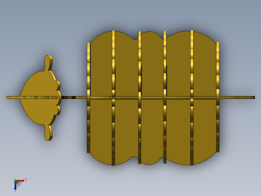 激光下料拼图小绵羊SOLIDWORKS 2016俯视缩略图