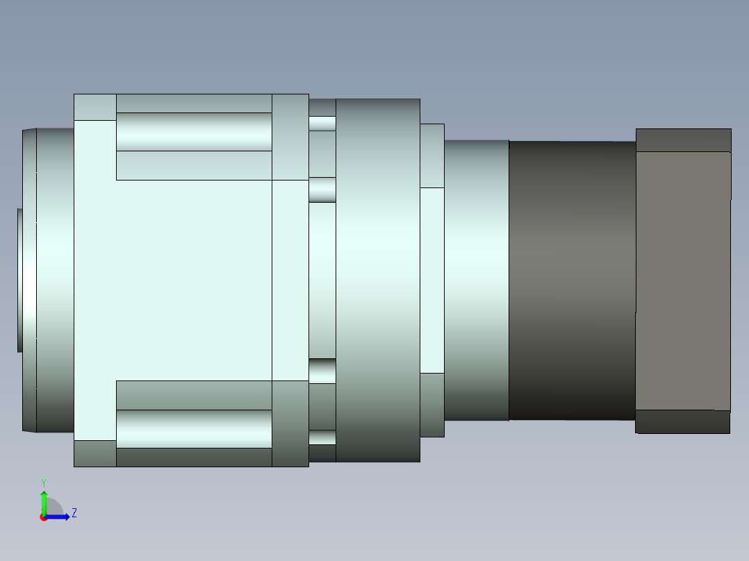 直齿孔PLX220-L3 42-114.3-200-M12.stp左视图