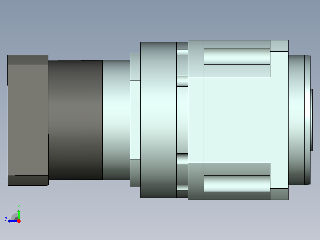 直齿孔PLX220-L3 42-114.3-200-M12.stp右视图