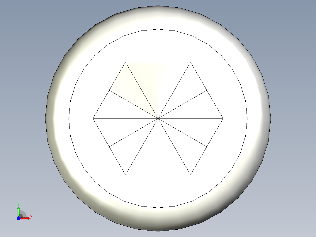 有頭內六角螺絲 CBB-3D多系列多零件图纸模型前视图