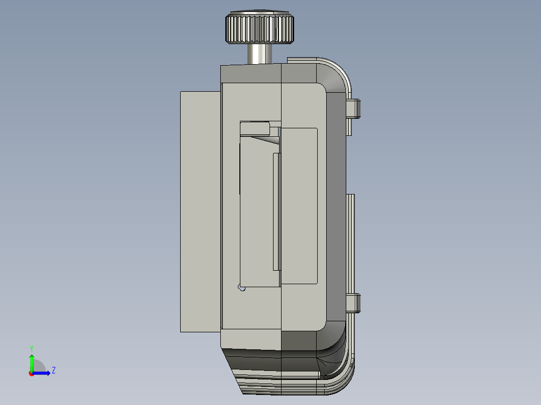 数显电子不锈钢游标卡尺左视图