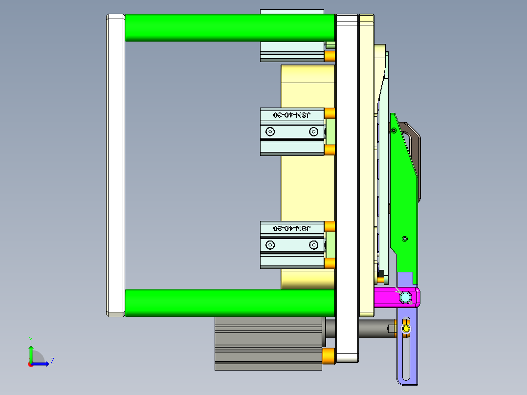 aap10_lcd_cover_al-CNC3笔记本CNC工装夹具三维模型-1110左视图