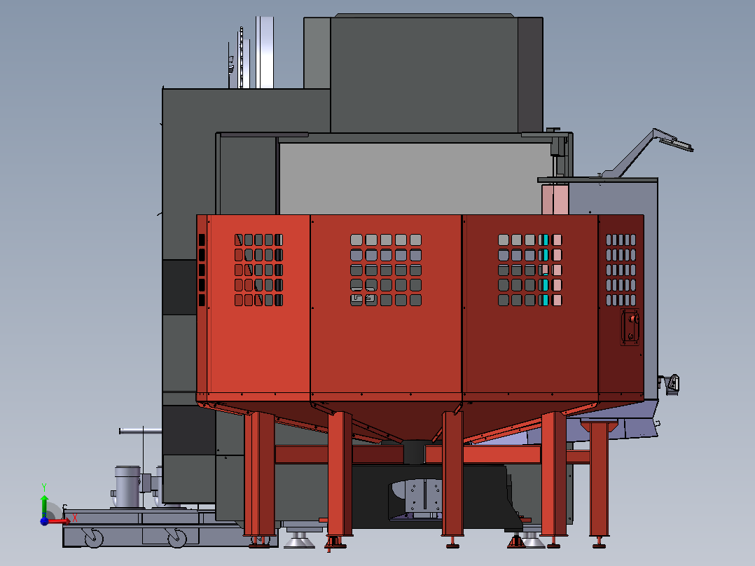4轴数控加工中心sw16前视图