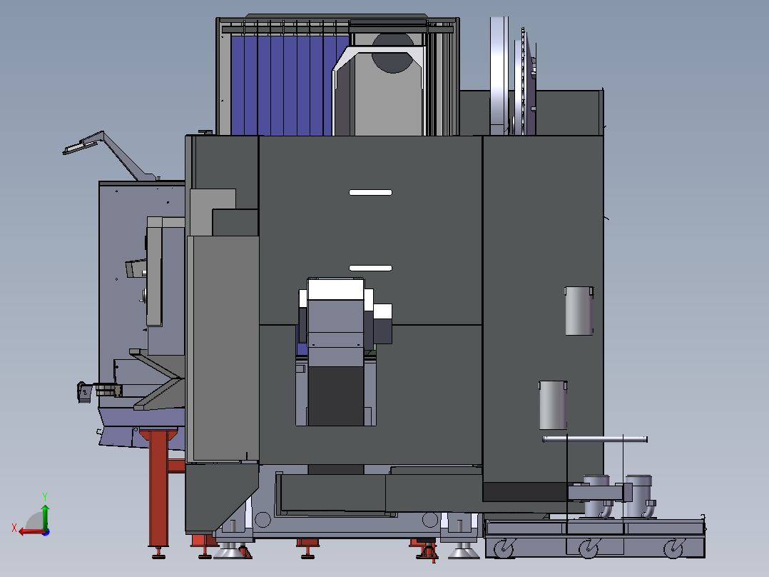 4轴数控加工中心sw16后视图