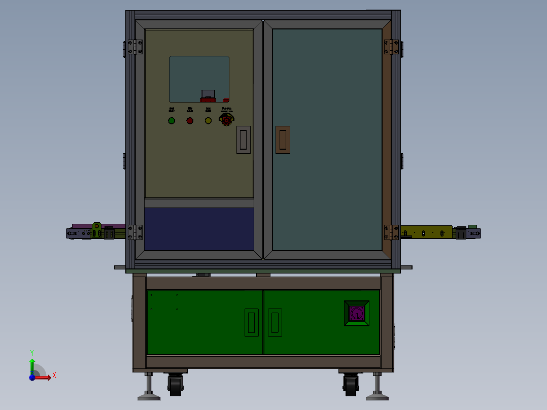 自动PCM胶折弯整形机sw18前视图