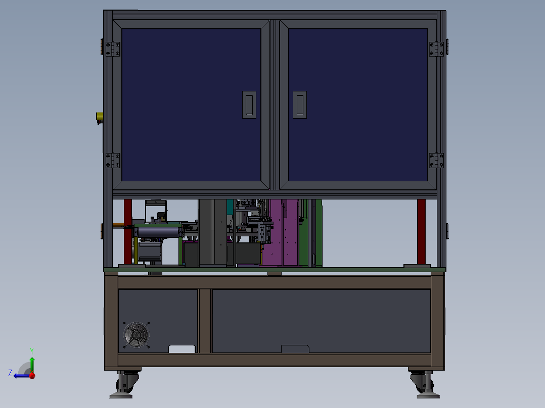 自动PCM胶折弯整形机sw18右视图