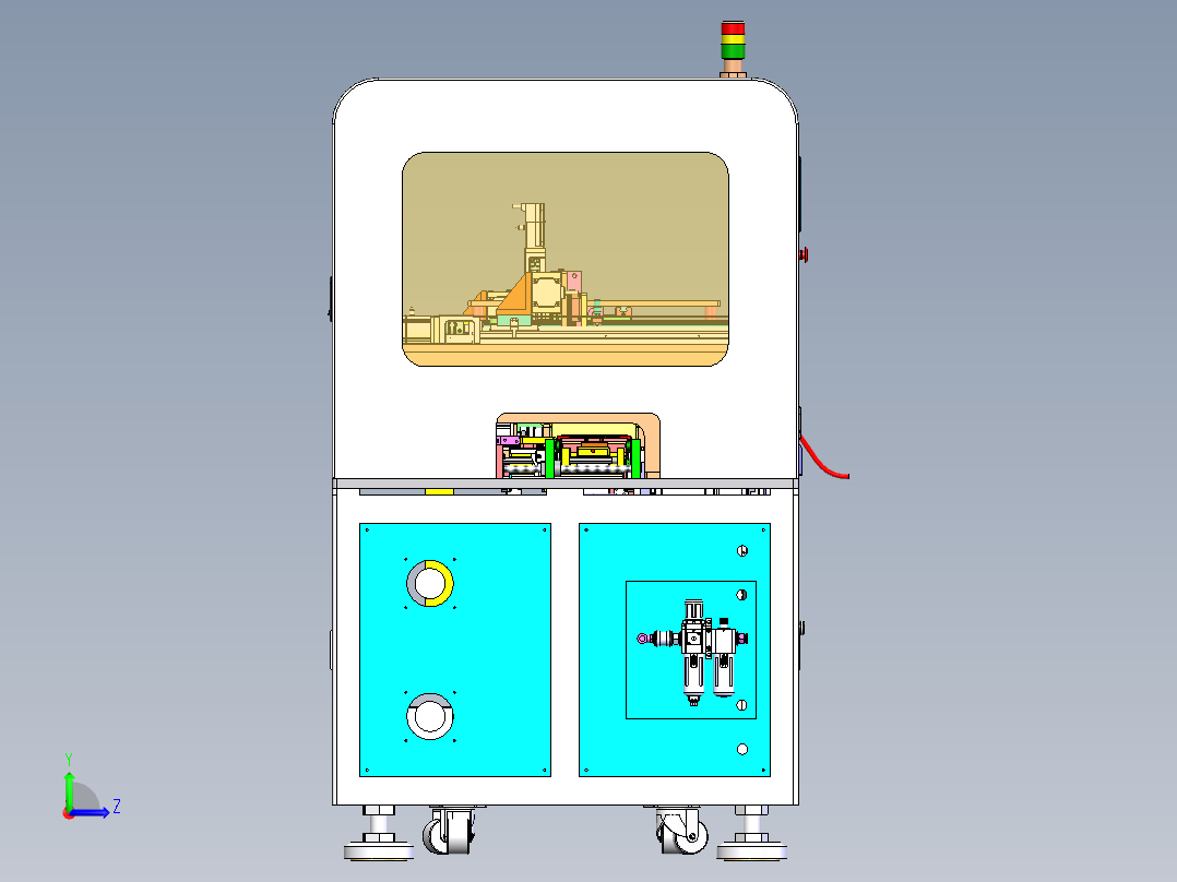 AOI移印自动线左视图