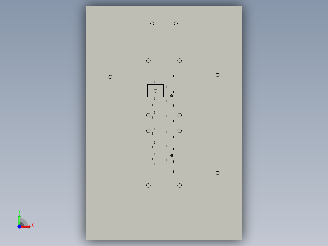 打印机硒鼓传送器模具前视图