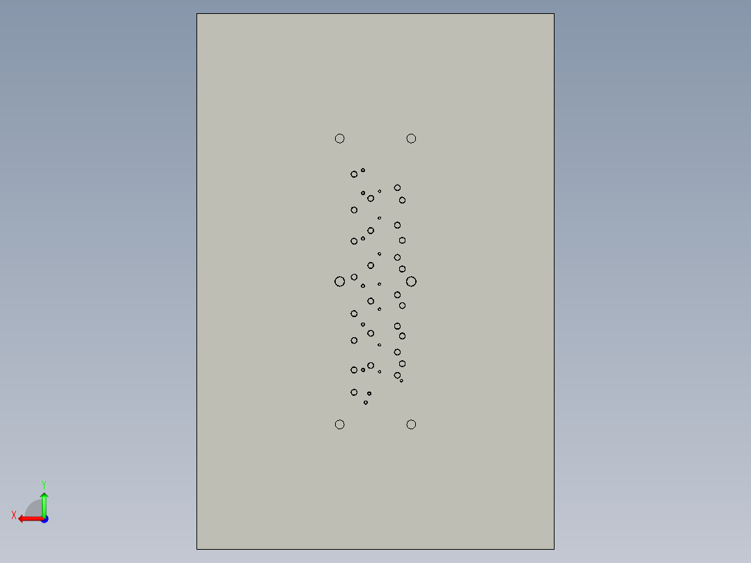 打印机硒鼓传送器模具后视图