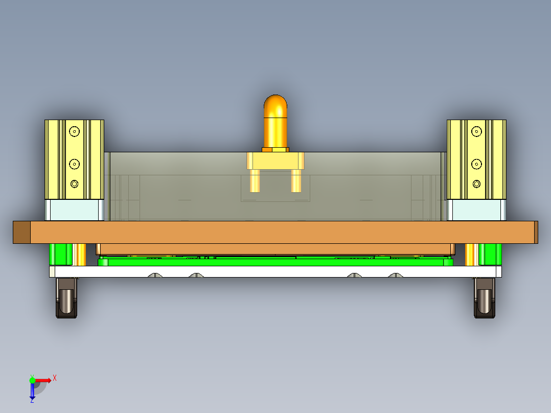 JG1-A-CNC5笔记本CNC工装夹具三维模型铣侧孔锻造版-210202俯视图