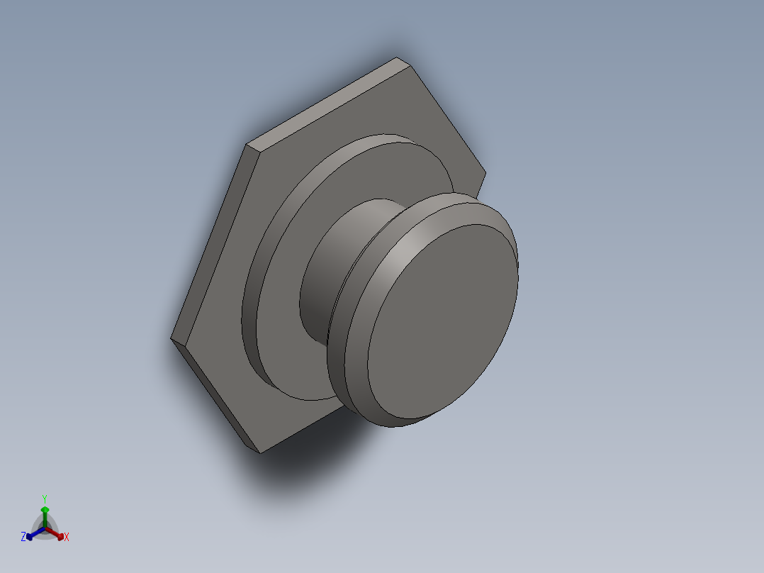 钣金件的压铆挂钩正等轴测图