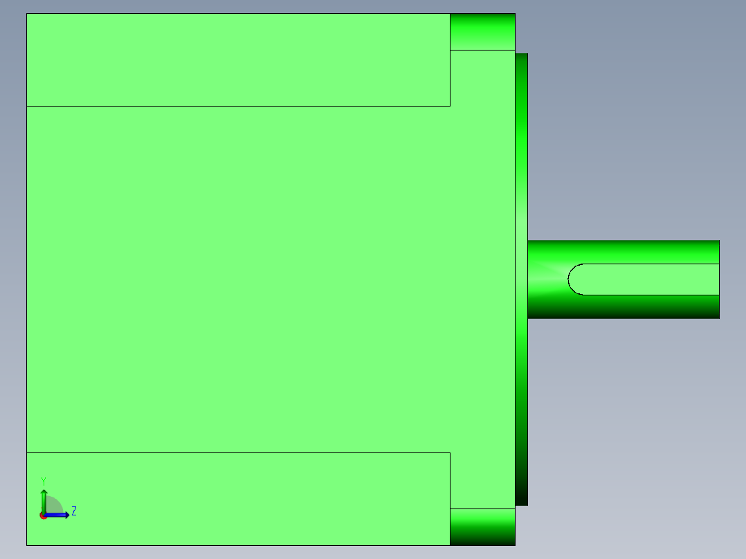 Y09-59D3-7430 86电机左视图