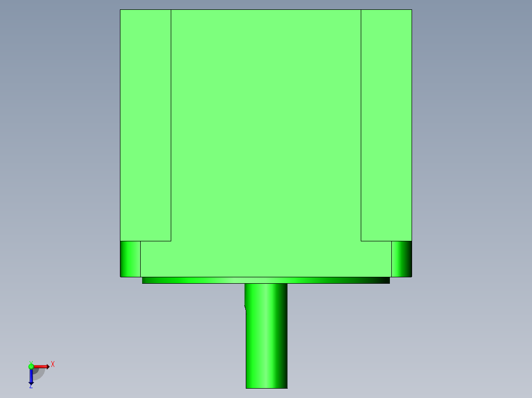 Y09-59D3-7430 86电机俯视图