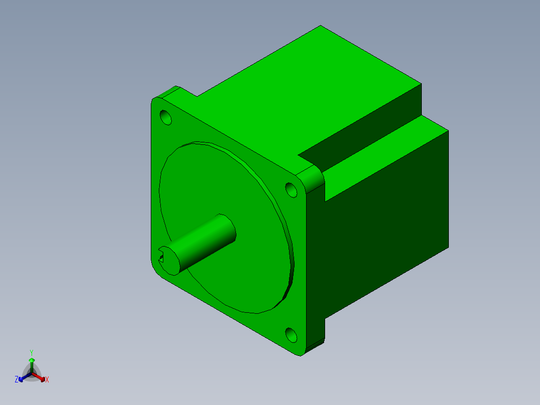 Y09-59D3-7430 86电机正等轴测图
