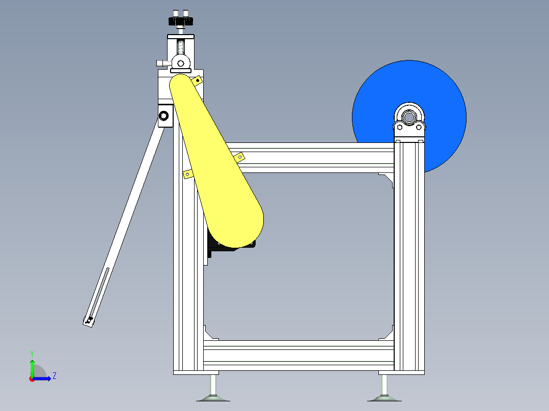 非标收料设备左视图