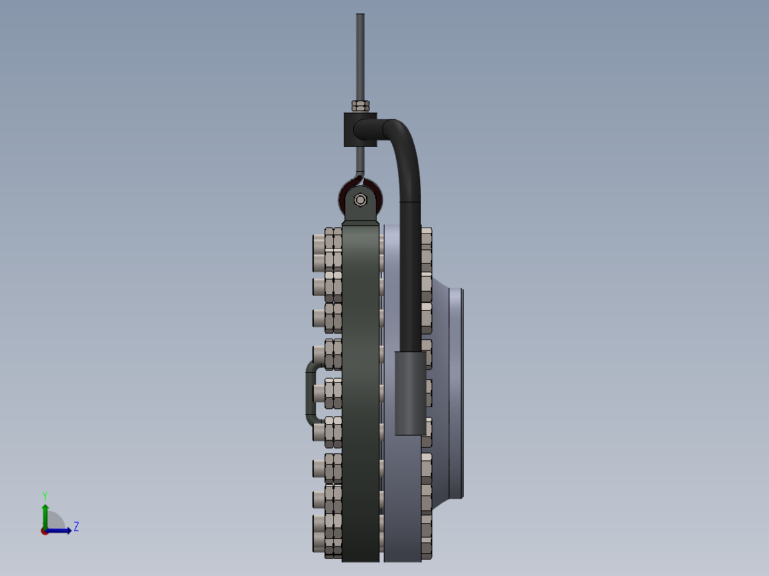 人孔manhole-150-class-with-blind-flange-1 1 SW左视图