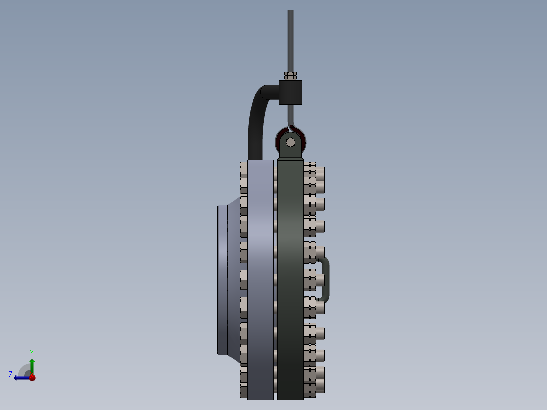 人孔manhole-150-class-with-blind-flange-1 1 SW右视图