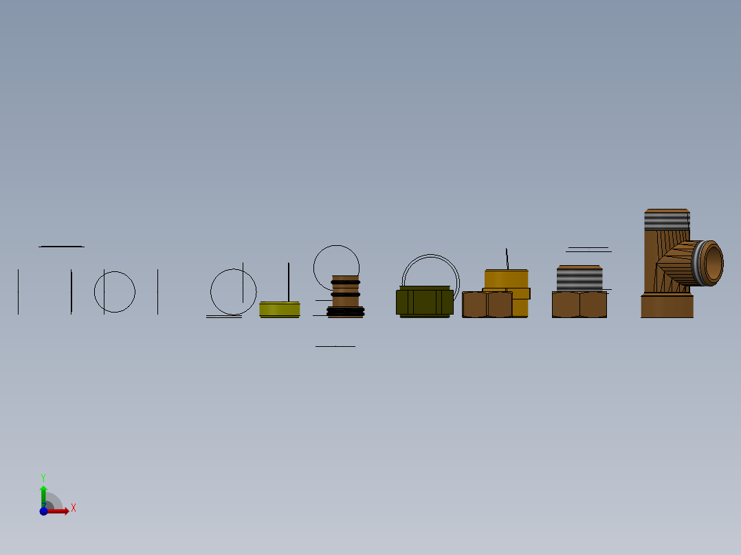 接插件(15)前视图