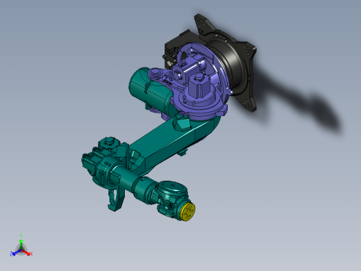 安川MH280II六轴关节可运动机器人模型