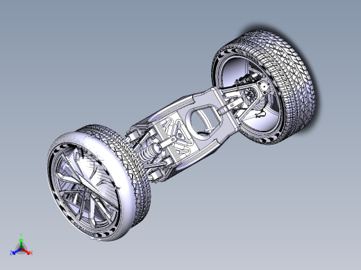 汽车悬挂系统（结构详细的3D图纸）
