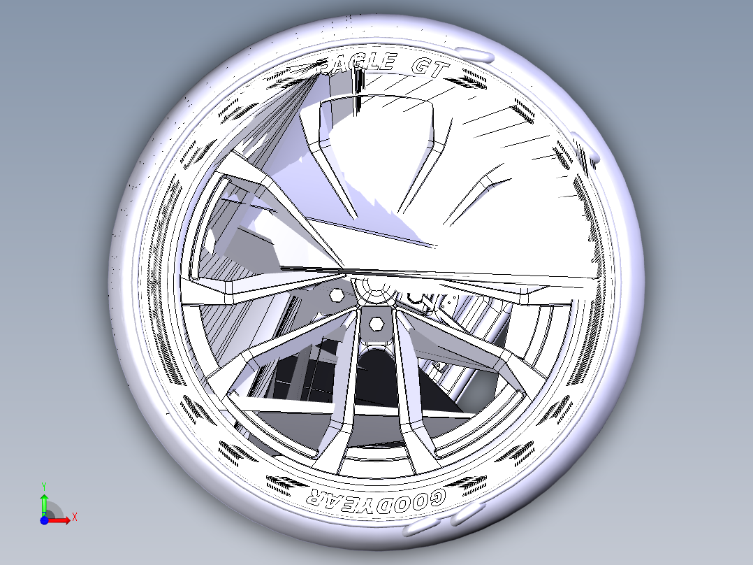 汽车悬挂系统（结构详细的3D图纸）前视图