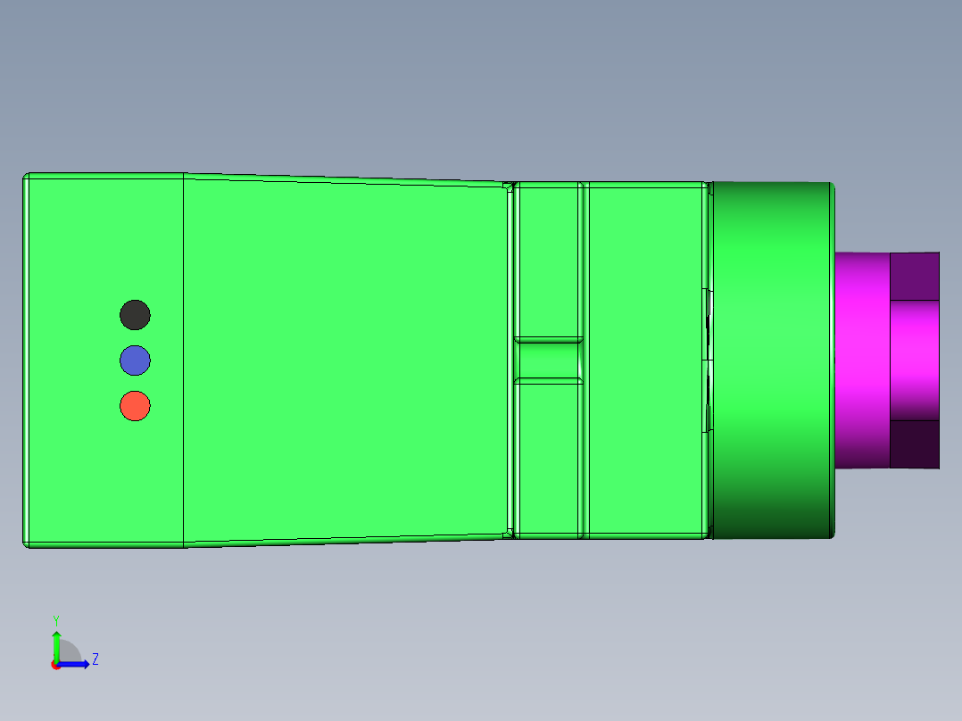 A0003364-伺服电机 舵机左视图