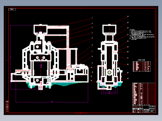 20MN多向模锻液压机设计8张CAD图纸毕业论文开题报告任务书