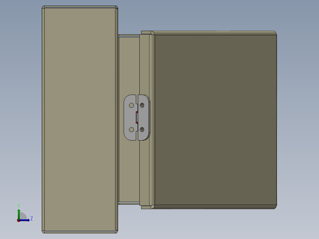 电气控制柜electric-panel-8 1 SW左视图