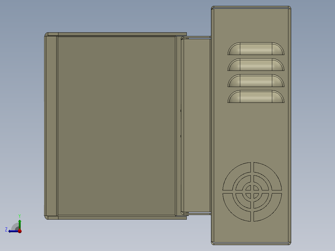 电气控制柜electric-panel-8 1 SW右视图