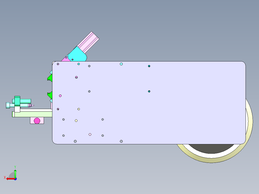 5mm金属套环振动盘排列与抓具设计后视图