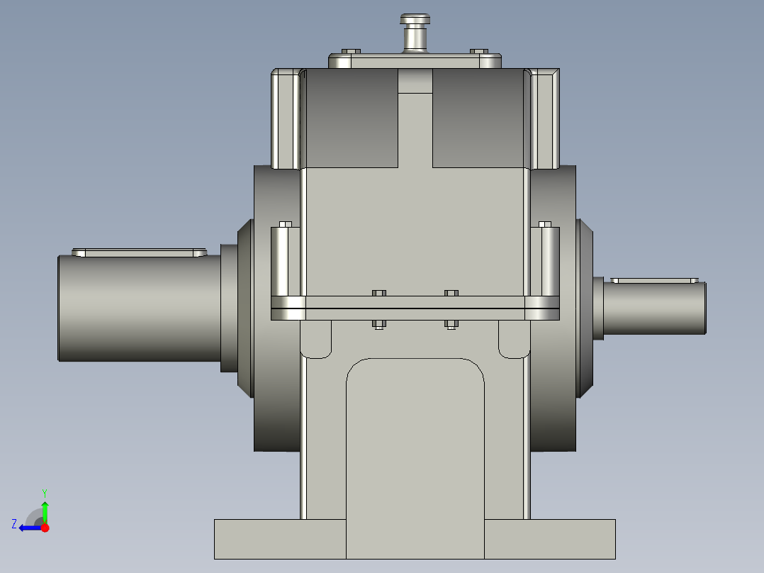 ZLY180减速器右视图