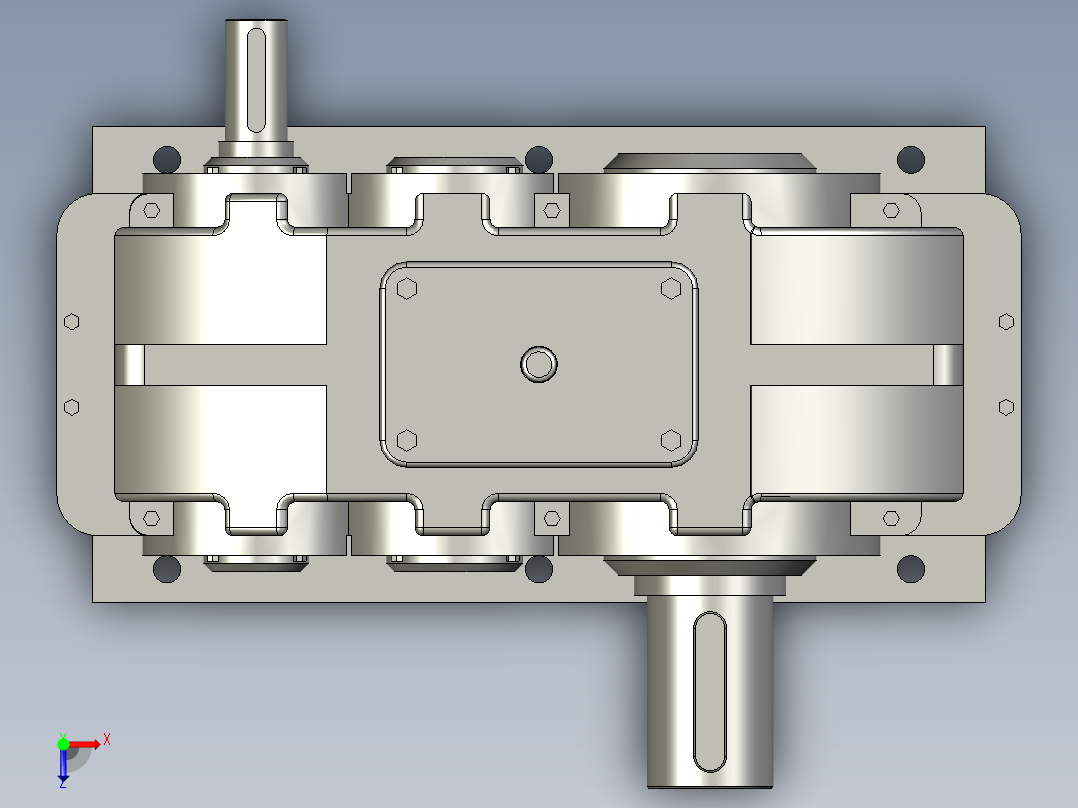 ZLY180减速器俯视图