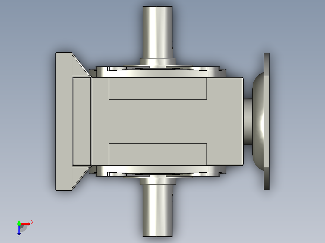 WPWDT型蜗轮蜗杆减速机WPWDT135-40-C俯视图