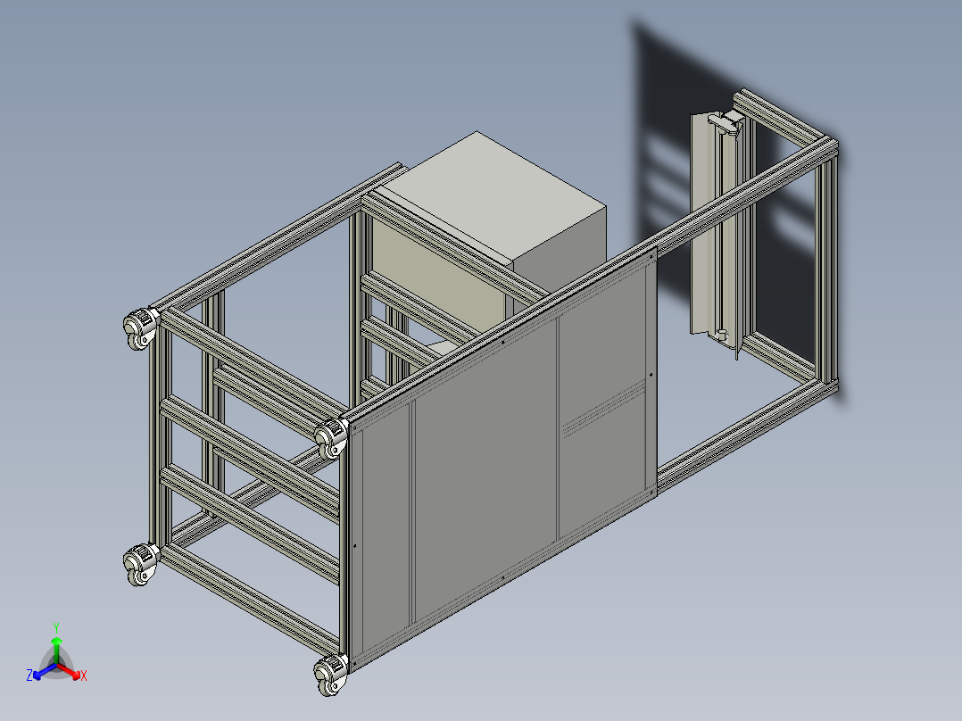 BR205天窗生产线正等轴测图