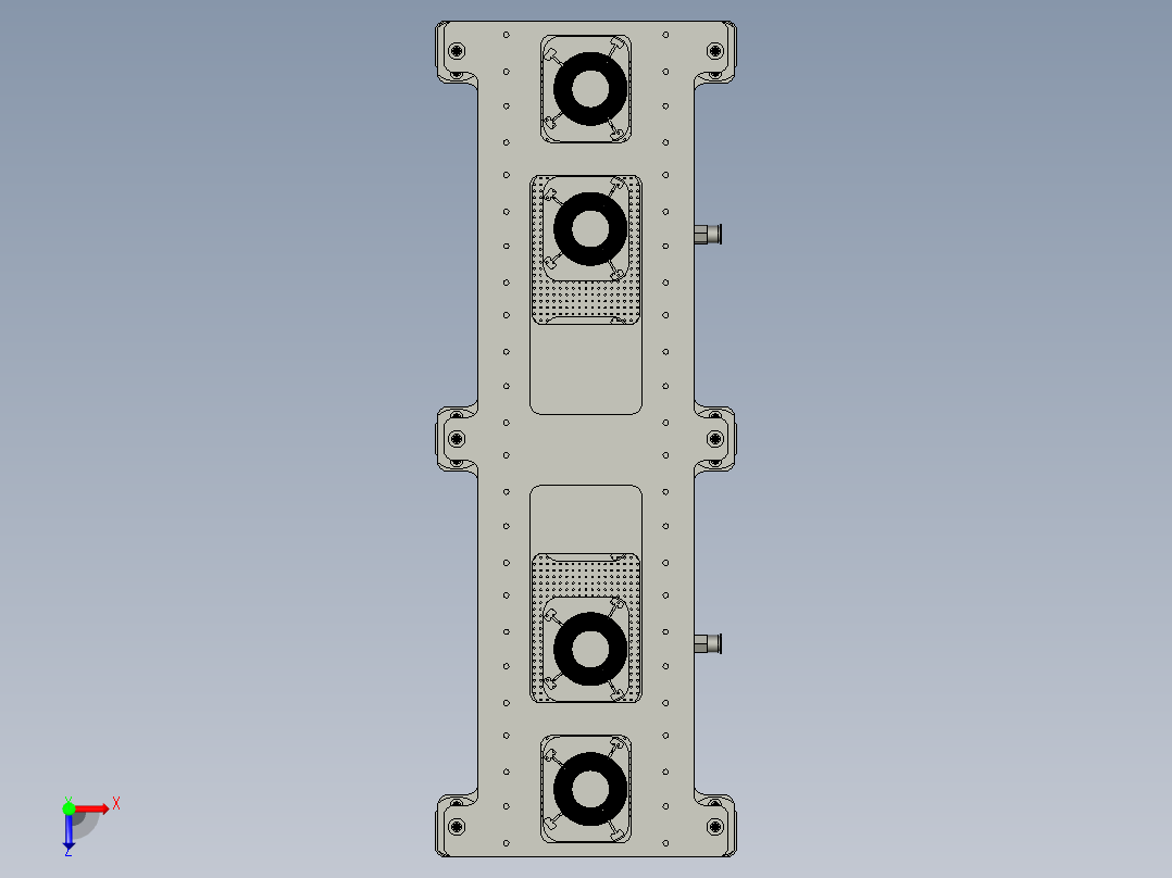 全自动铜膜天线切割检测自动化生产线S2d01-012底膜吸附平台3俯视图