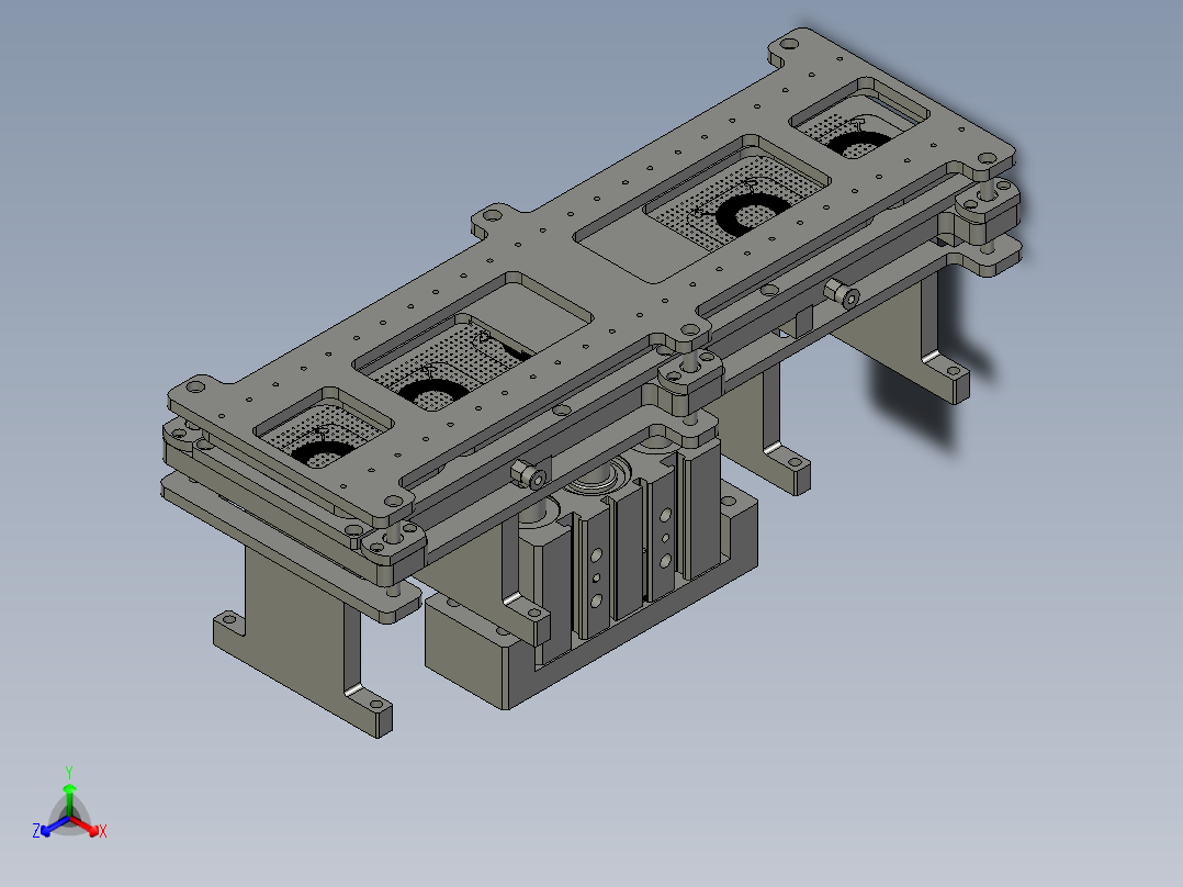全自动铜膜天线切割检测自动化生产线S2d01-012底膜吸附平台3正等轴测图