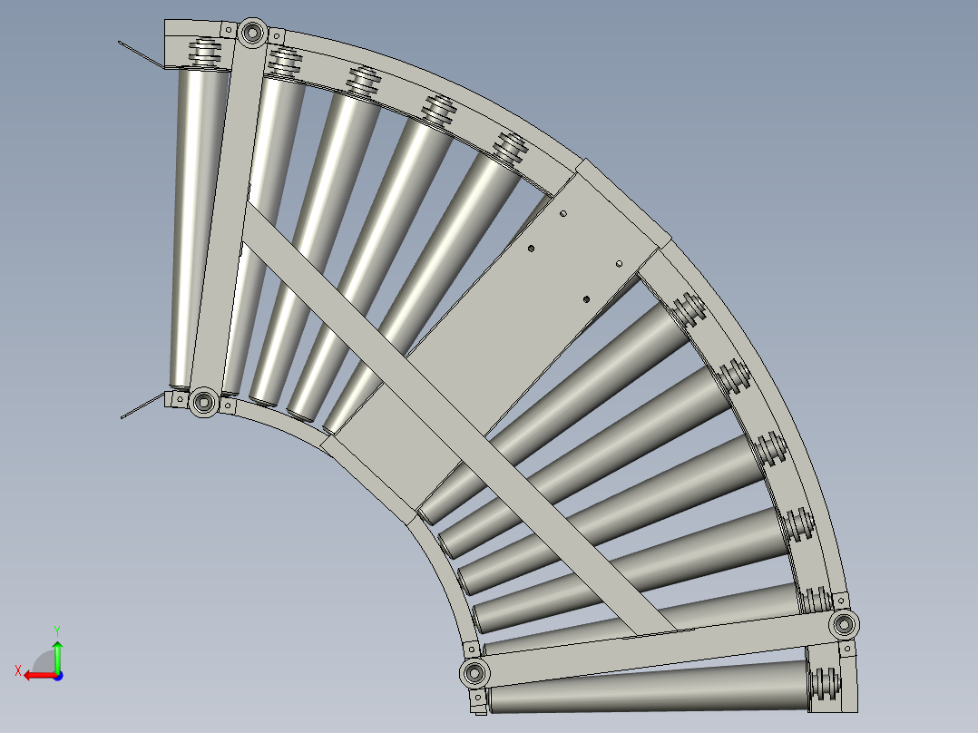 90锥形弯道机后视图