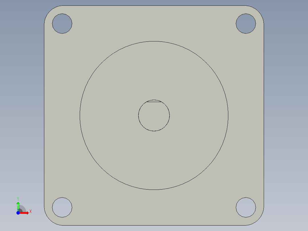 步进电机57H2P9850A4前视图