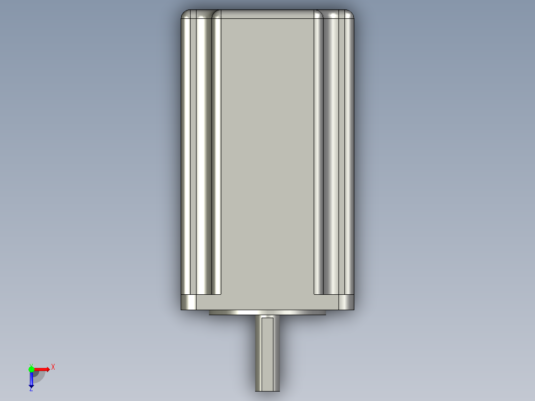 步进电机57H2P9850A4俯视图