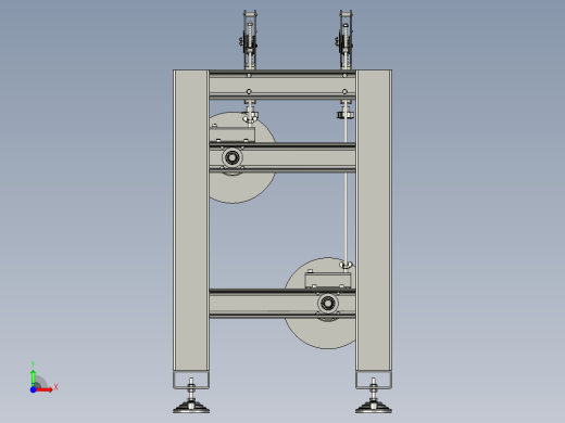 自动带刹车双头放线机前视缩略图