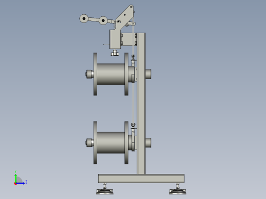自动带刹车双头放线机左视缩略图