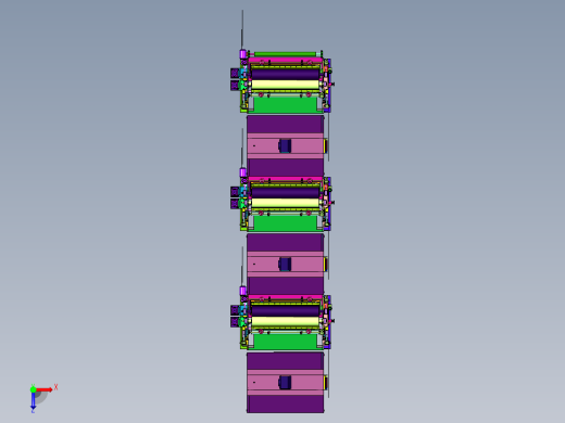 Pvc塑胶地板图案的印刷机俯视缩略图