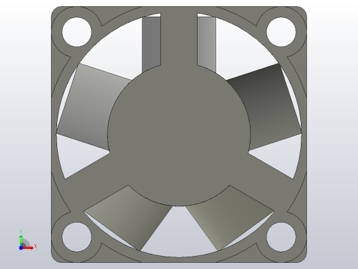 DC风扇(25毫米x25毫米X10毫米)前视缩略图
