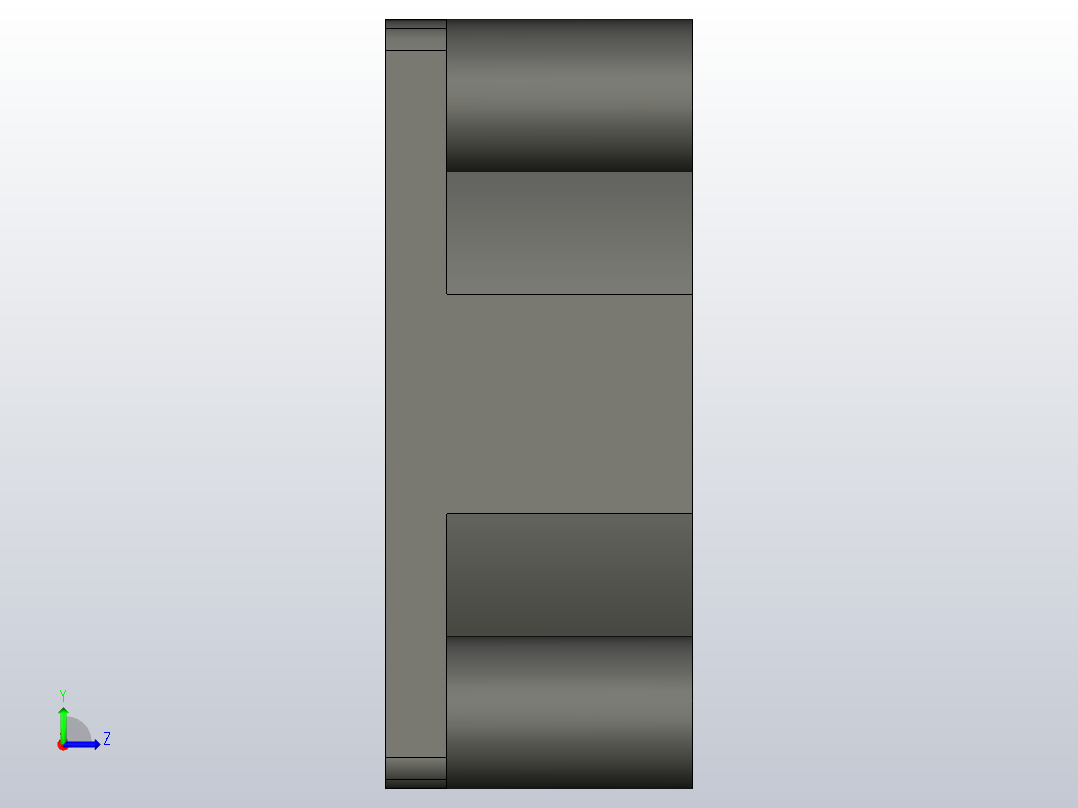 DC风扇(25毫米x25毫米X10毫米)左视图