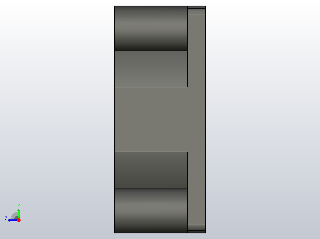 DC风扇(25毫米x25毫米X10毫米)右视图