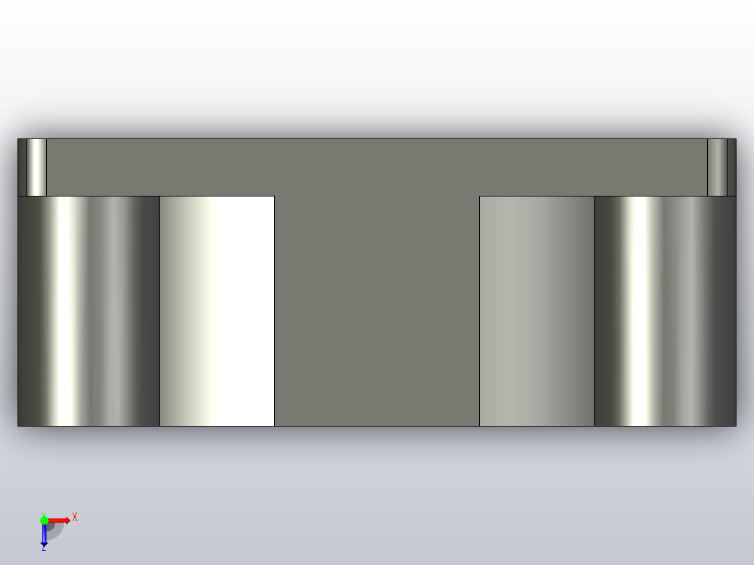 DC风扇(25毫米x25毫米X10毫米)俯视图