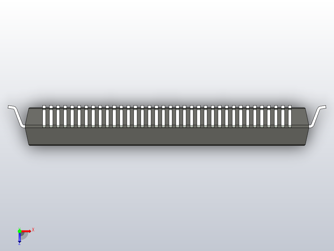 QFP 封装（四方扁平封装）QFP50P2200X2200X160-144N俯视图