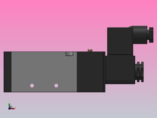 二位五通单电控换向阀（插座式）[XC4V310-10-D]前视缩略图