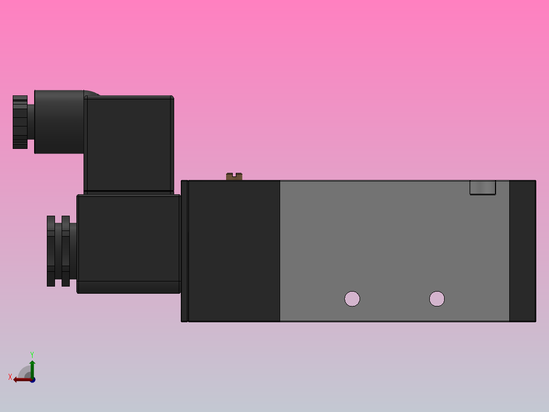 二位五通单电控换向阀（插座式）[XC4V310-10-D]后视图