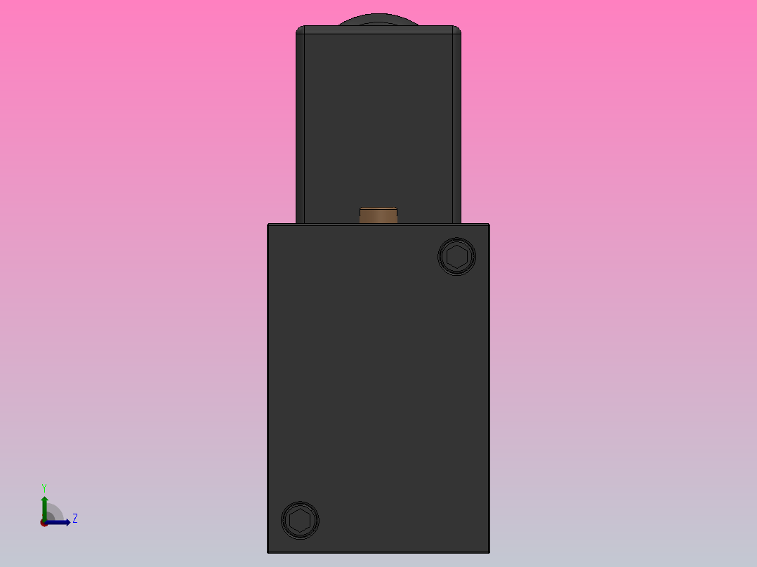 二位五通单电控换向阀（插座式）[XC4V310-10-D]左视图